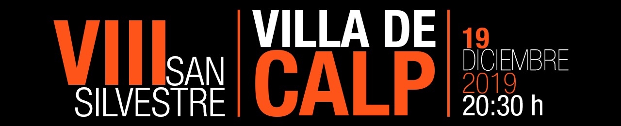 VIII SAN SILVESTRE VILLA DE CALP 2019