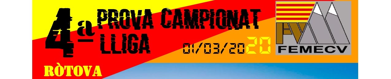 4 prova Campionat de Lliga de la Comunitat Valenciana, Rótova, FEMECV 2020