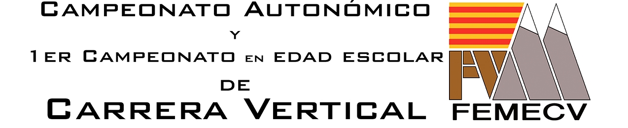 ¡¡¡PRUEBA APLAZADA!!!  Campionat Autonómic i 1er Campionat en Edad Escolar de Carrera Vertical, FEMECV 2020, TIbi