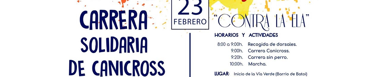 Carrera solidaria de Canicross contra la ELA, Alcoy