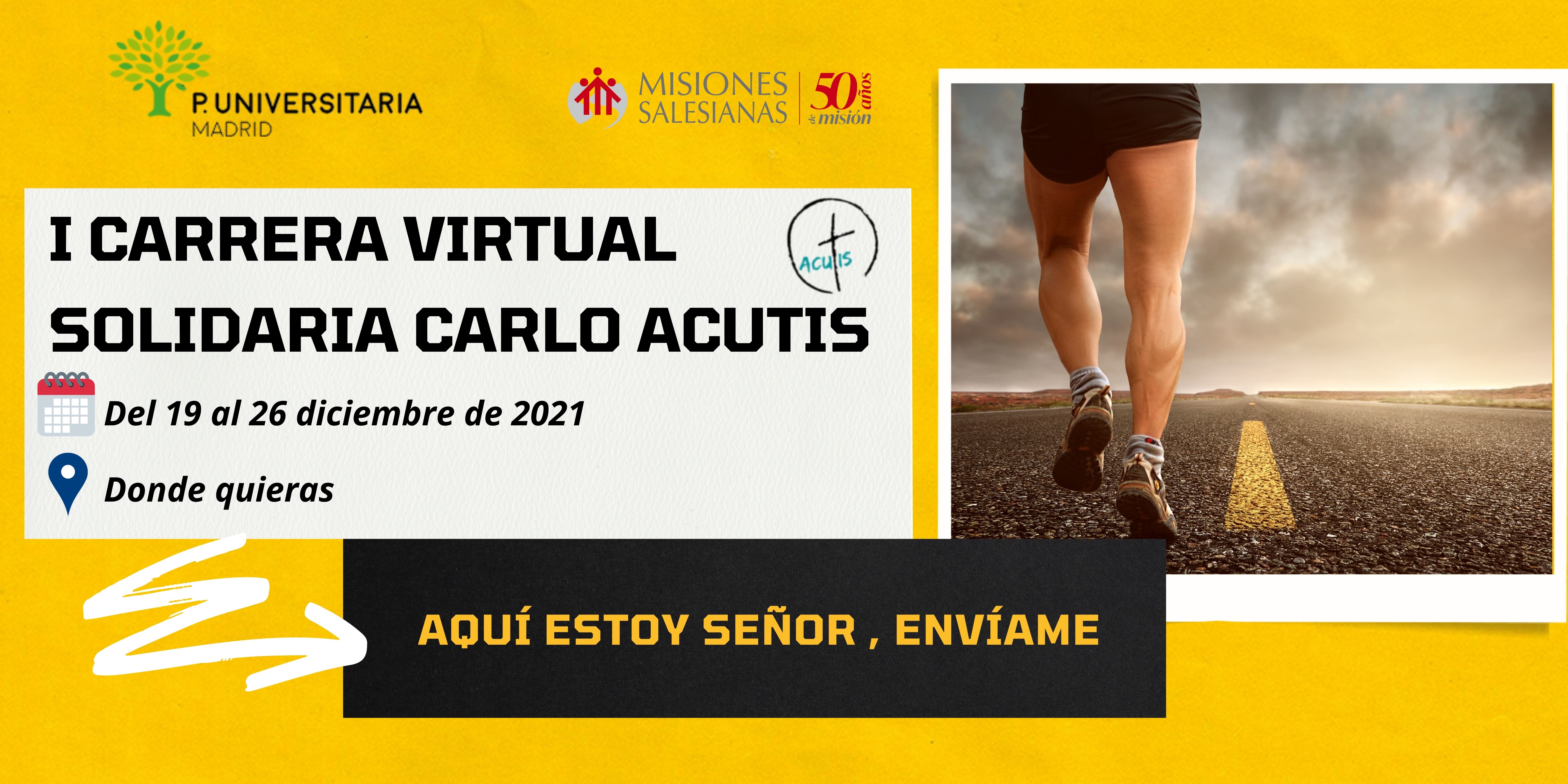 I CARRERA  VIRTUAL SOLIDARIA CARLO ACUTIS