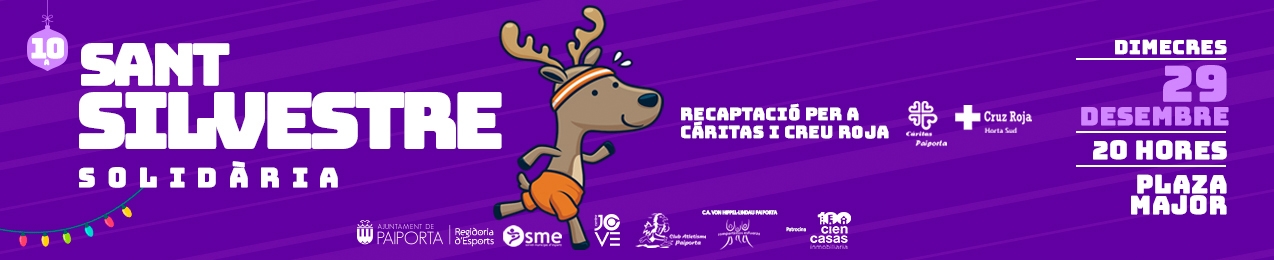 Evento virtual,Sant silvestre Solidaria Paiportina 2021