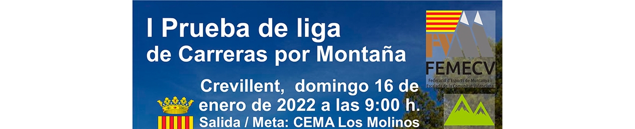 I prueba de liga de Carreras por Montaña, FEMECV22, Trail de Crevillent