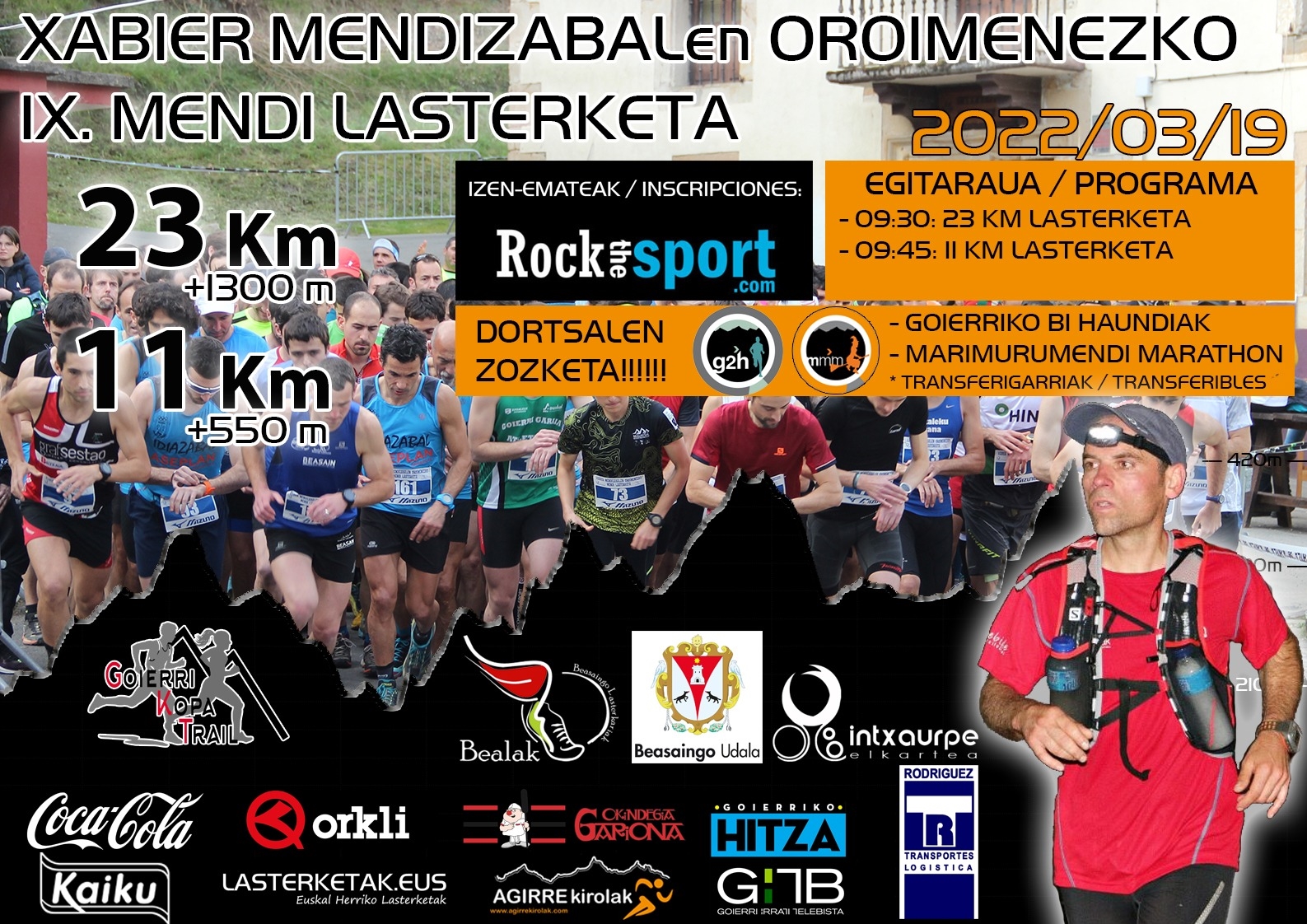 XABIER MENDIZABALEN OROIMENEZKO IX. MENDI LASTERKETA (ARRIARAN) - 11 KM - 2022