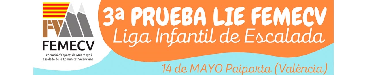 3a Prova LIE FEMECV 22, Lliga infantil Escalada, Paiporta