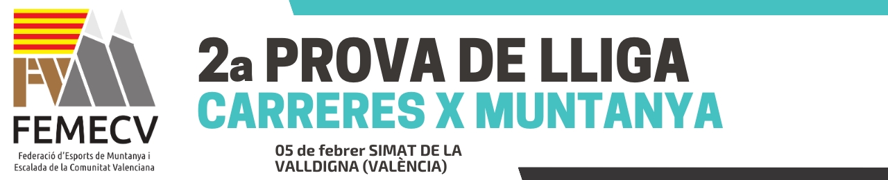 II prueba de liga de Carreras por Montaña, FEMECV 23, Trail de Simat