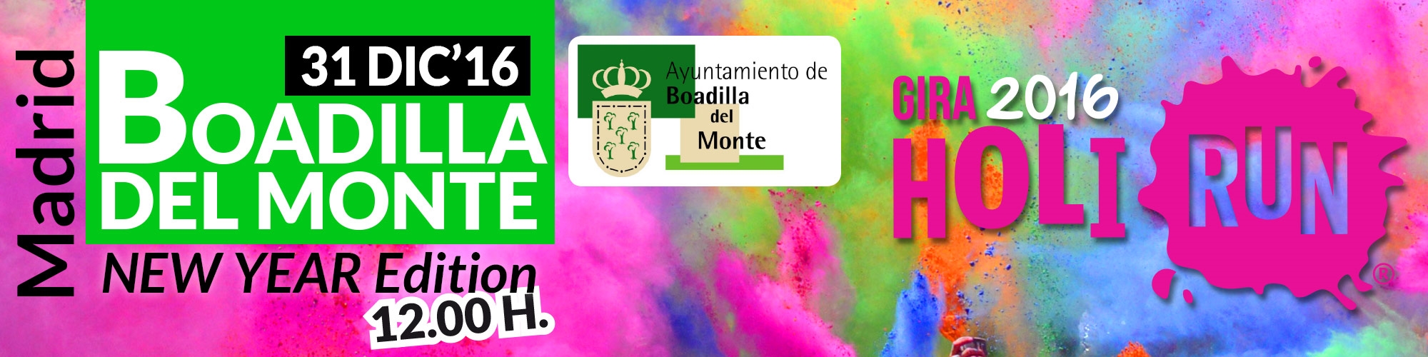 Holi Run Boadilla New Year Edition 31.12.2016