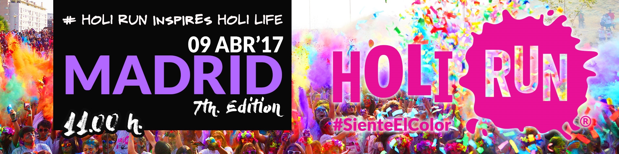Holi Run Madrid 7th EDITION 09/04/2017