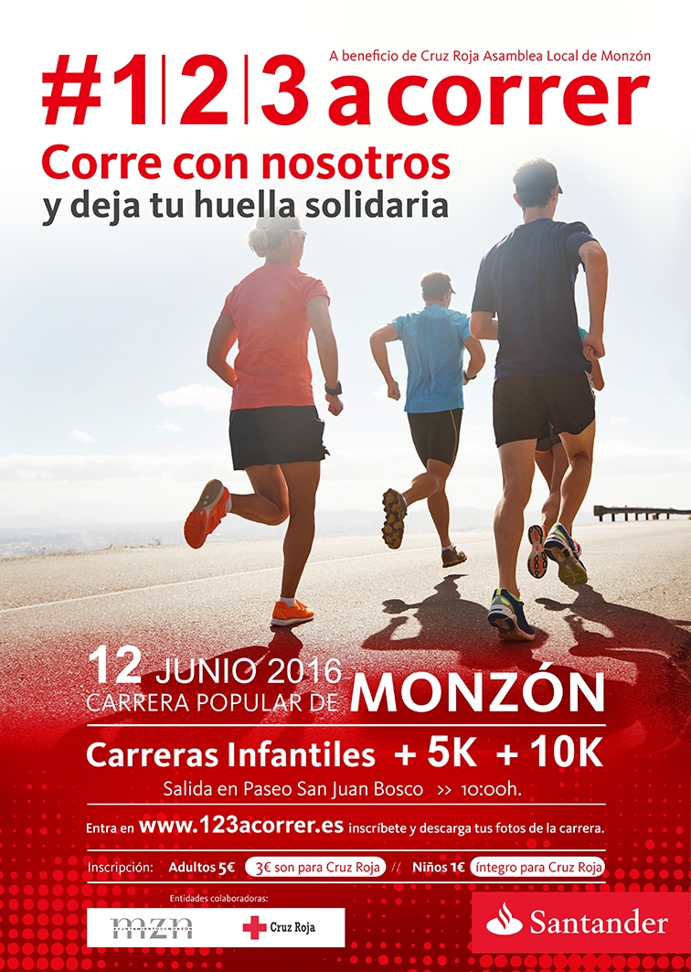 123acorrer | Carrera Solidaria Santander de Monzón 2016 | 2016 | Monzón  Huesca