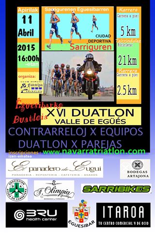 XVI DUATLÓN VALLE DE EGÜÉS - EGUESIBARKO 16. DUATLOIA