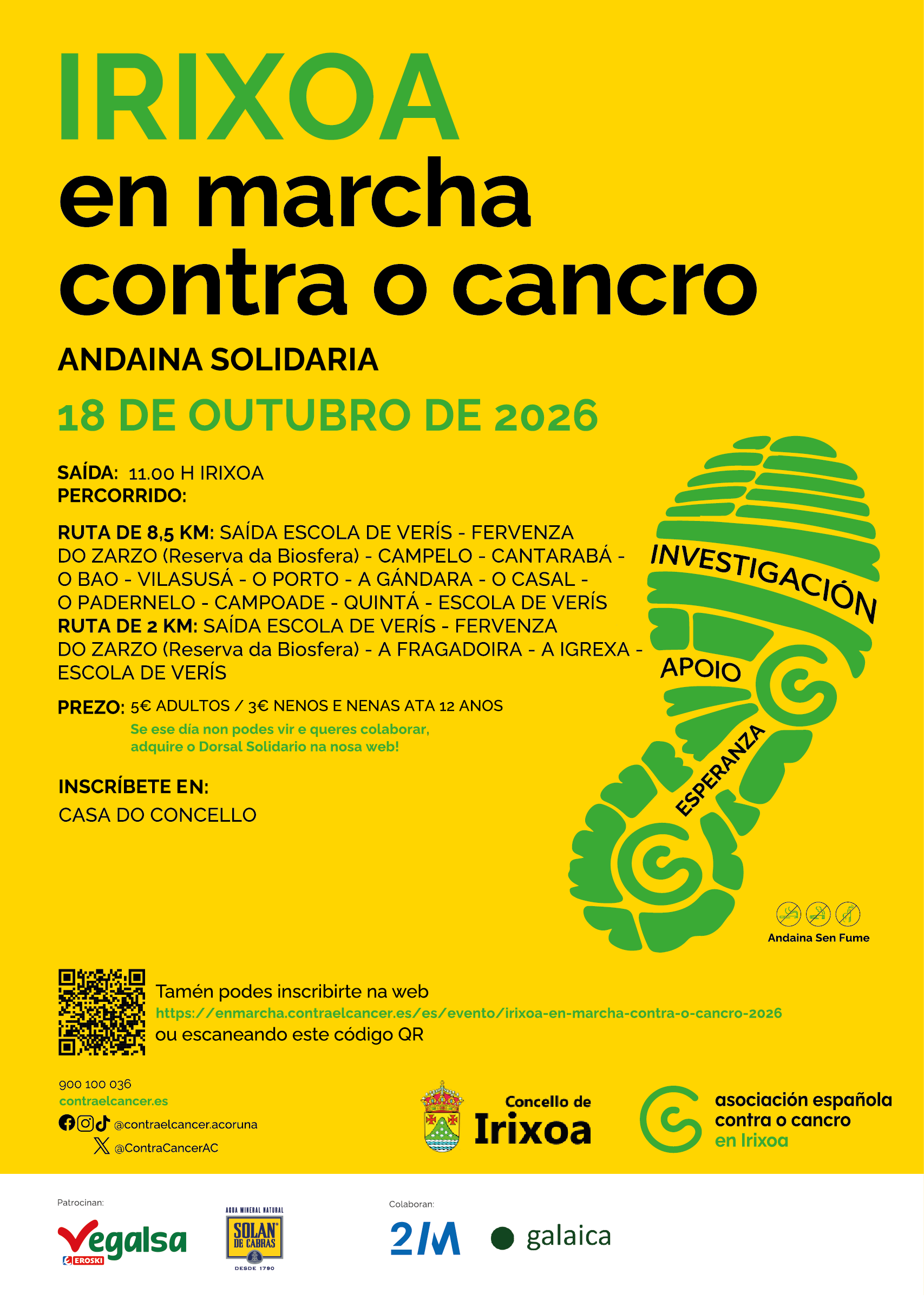 Irixoa en Marcha contra o Cancro