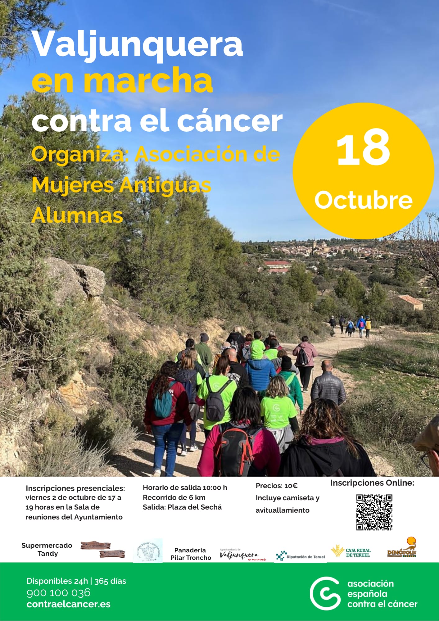 Valjunquera en Marcha contra el Cáncer