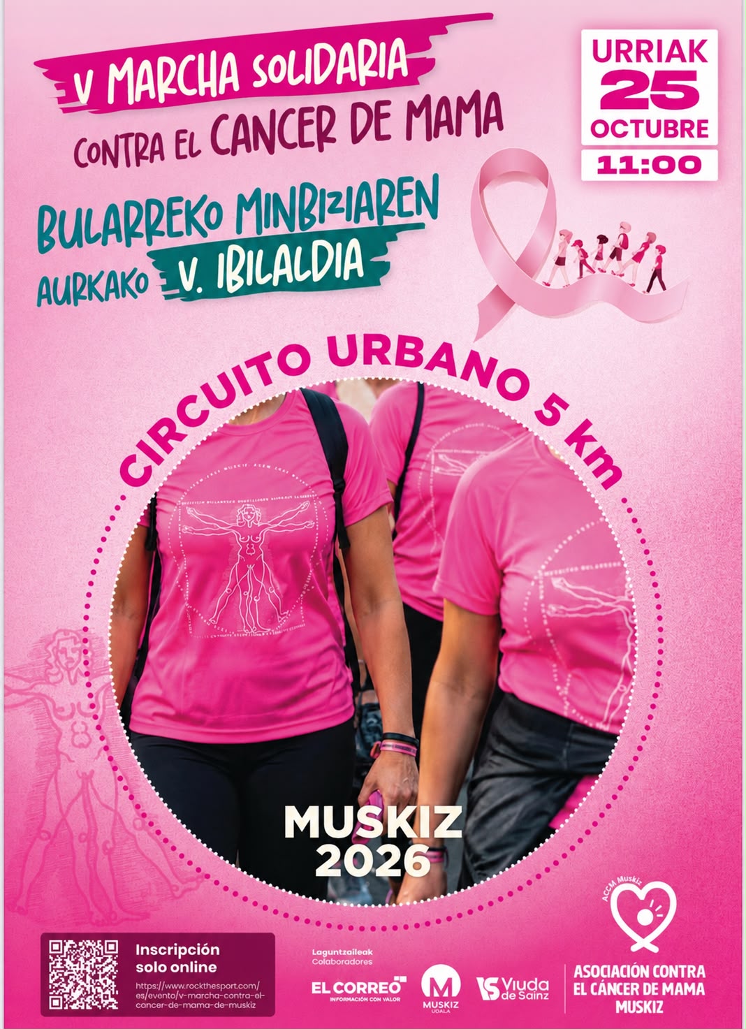 Marcha Contra el Cáncer de Mama de Muskiz