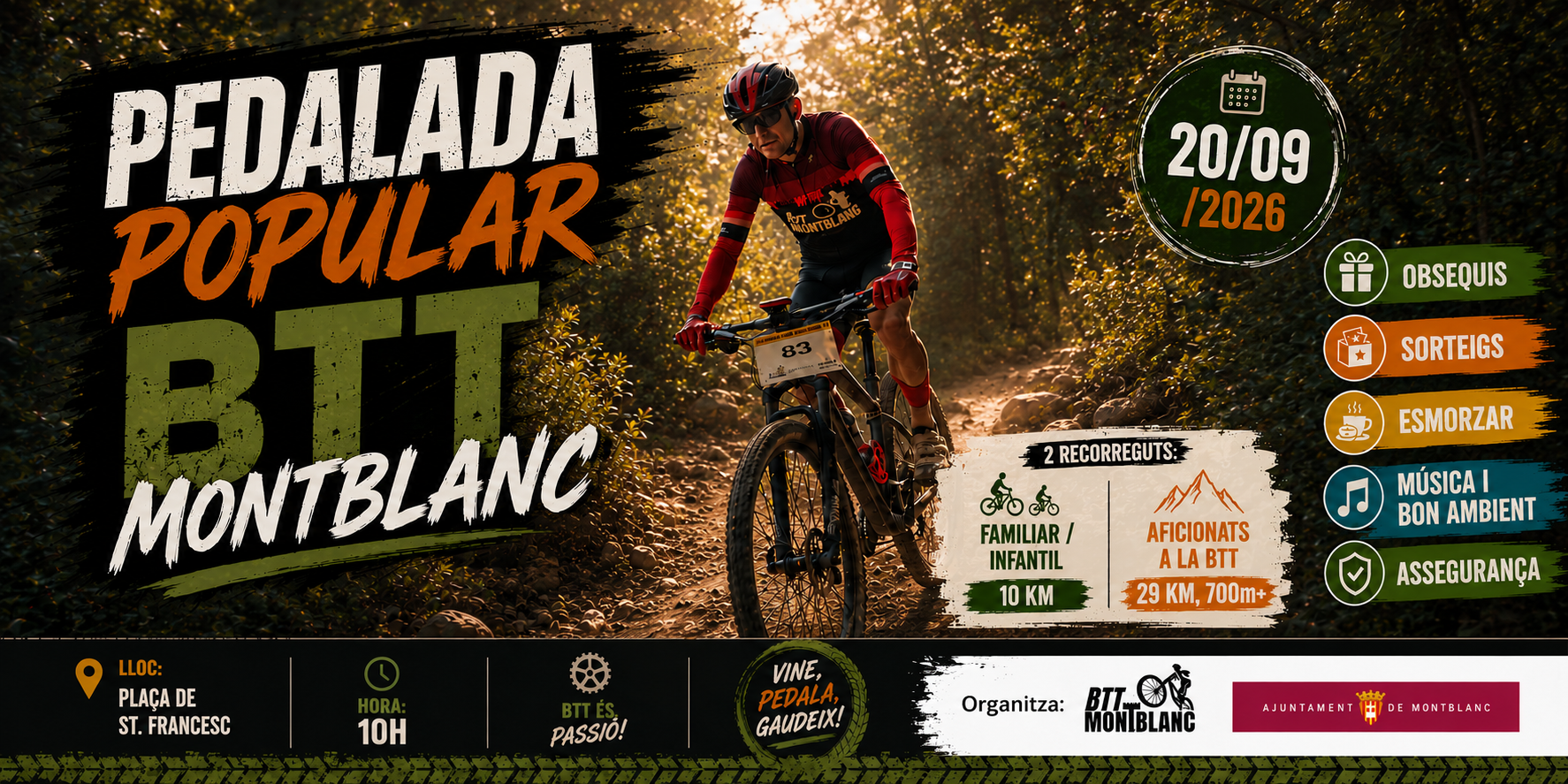 PEDALADA POPULAR BTT MONTBLANC 2026