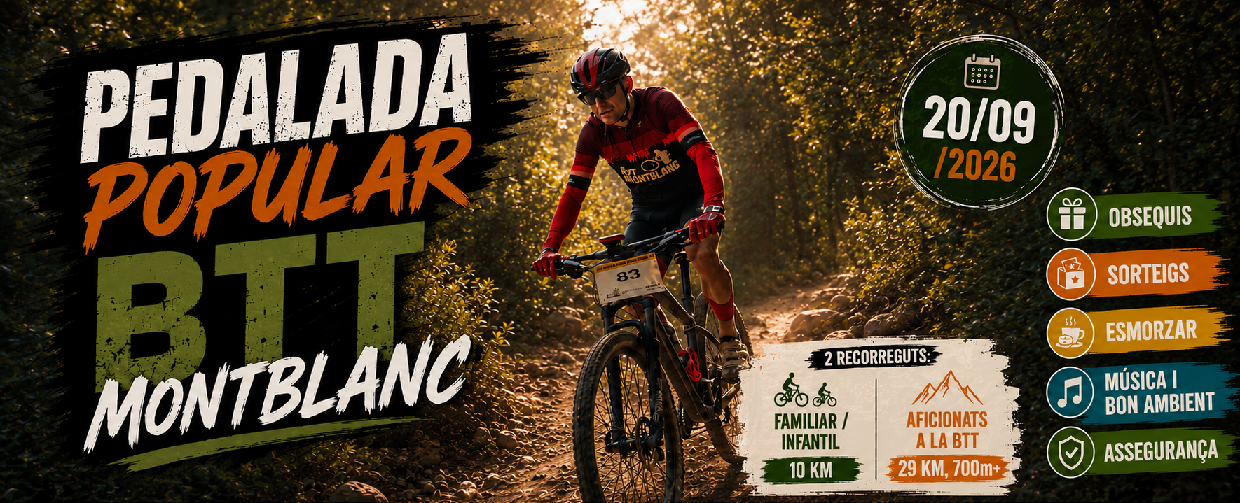 PEDALADA POPULAR BTT MONTBLANC 2026