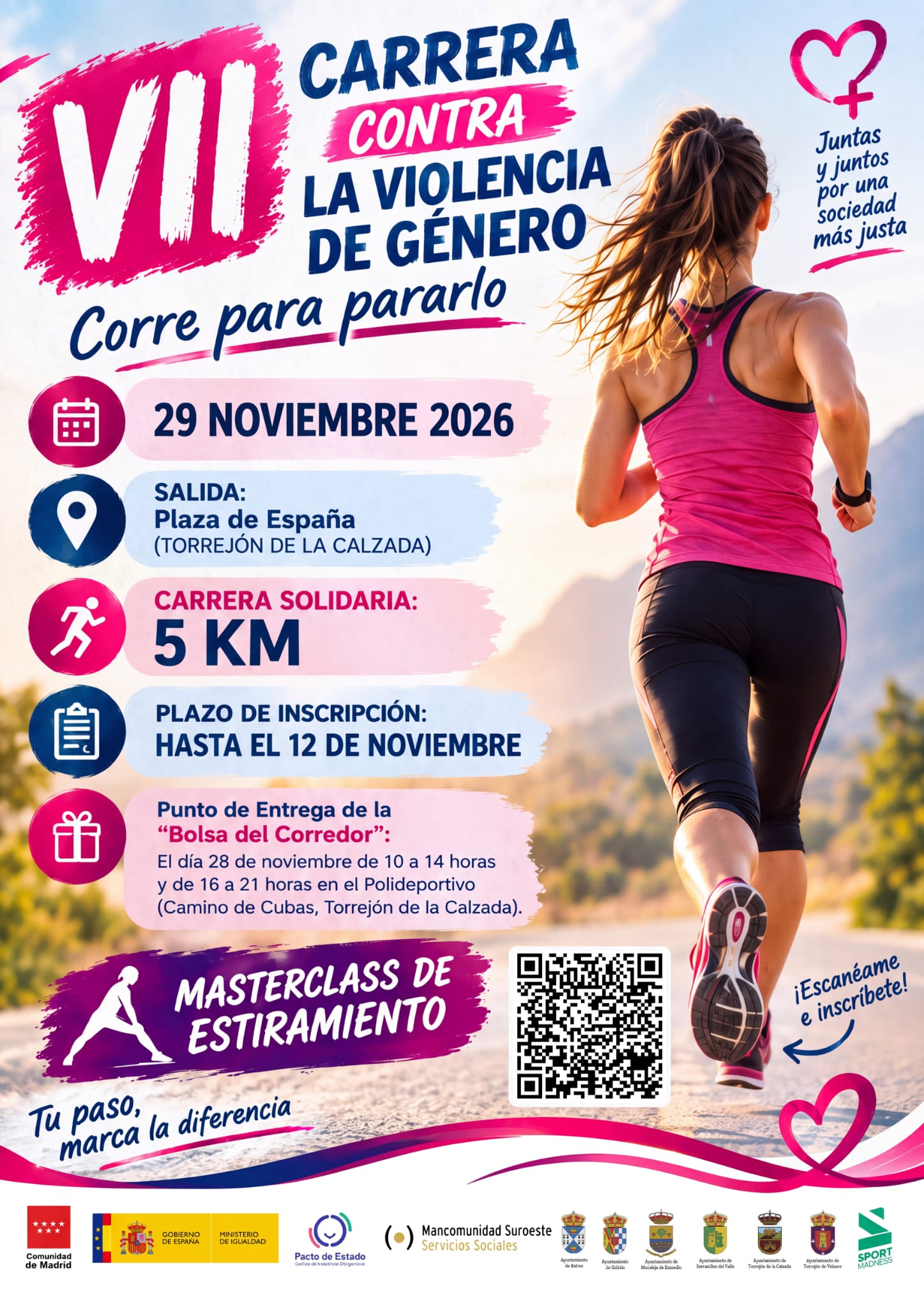 VII Carrera contra la violencia de género Corre Para Pararlo Torrejón de la Calzada