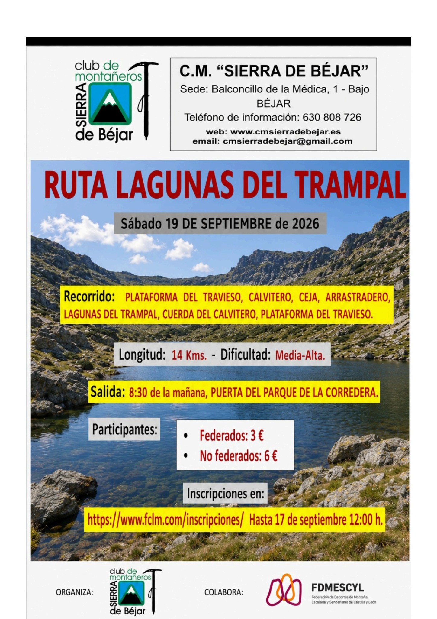 Ruta Lagunas del Trampal