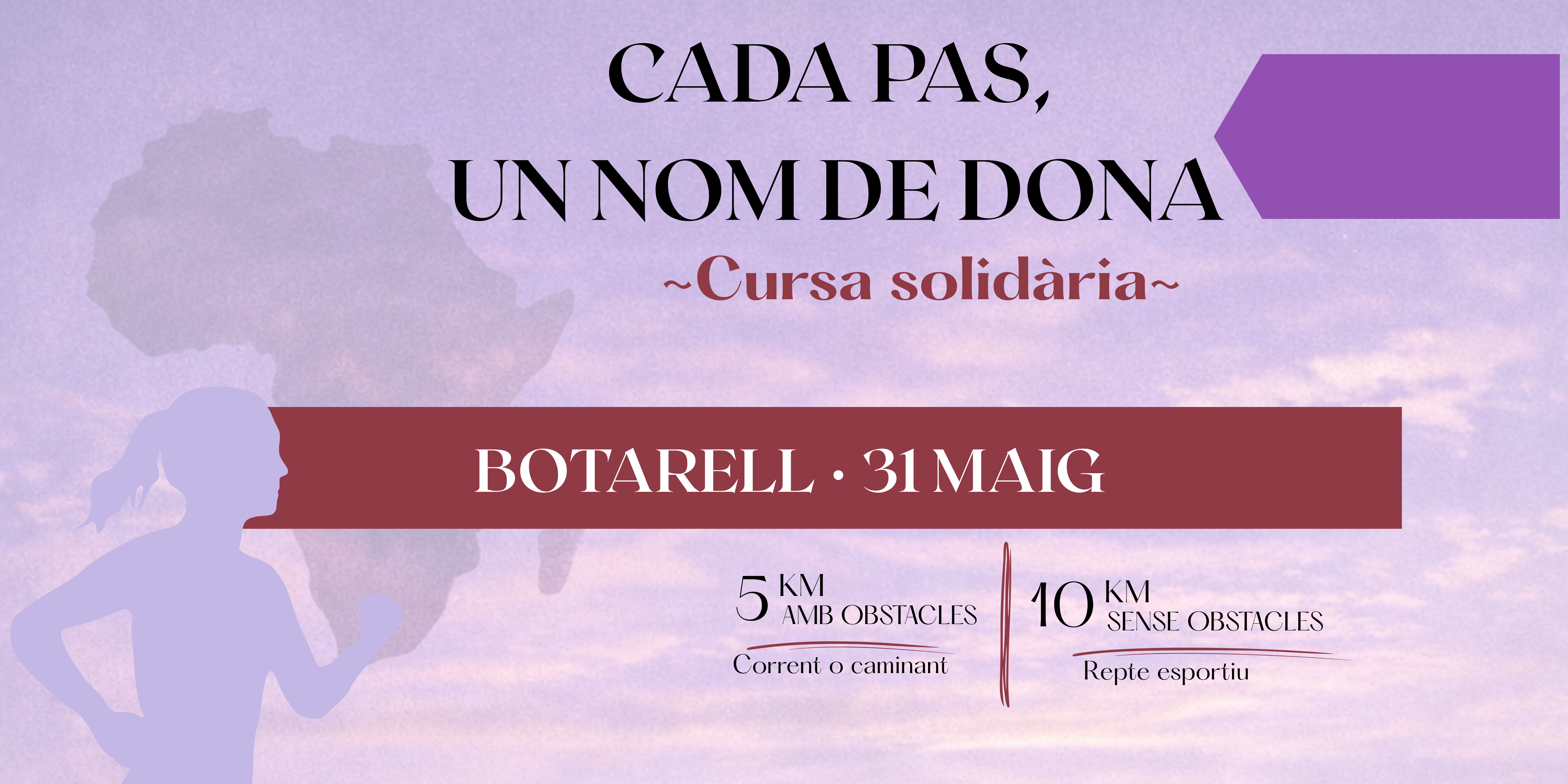 Cursa solidària: cada pas, un nom de dona 