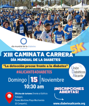 Caminata Carrera Día Mundial de la Diabetes Alicante
