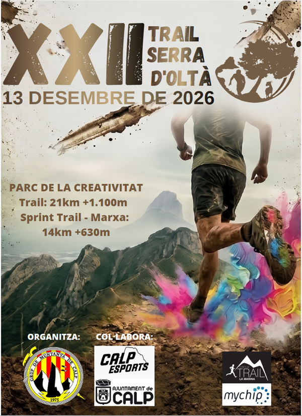 XXII TRAIL SERRA D'OLTÀ ‐ CALP, 9e. Circuit Trail Marina 26/27