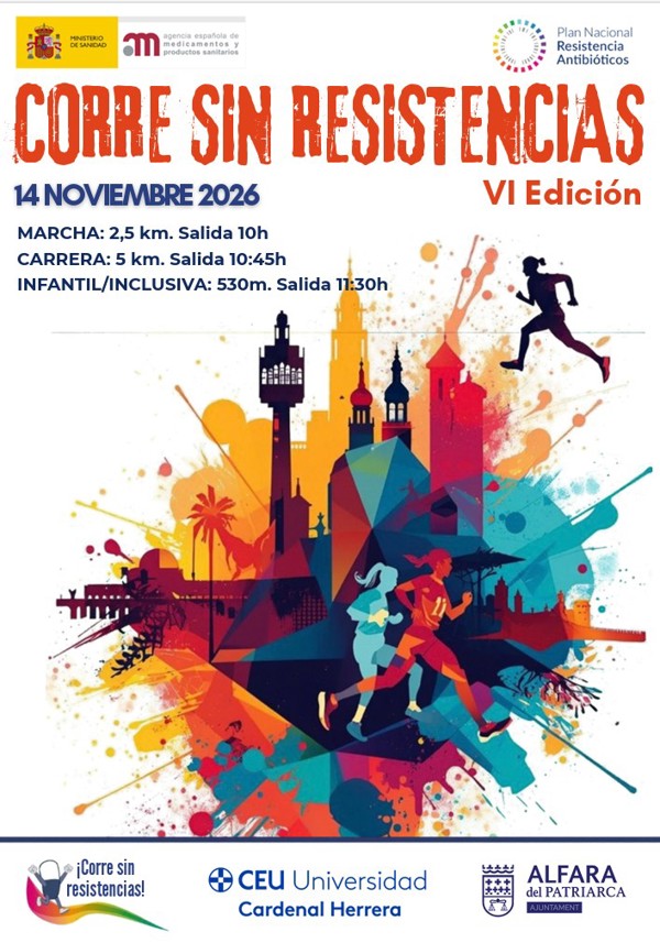 Carrera Solidaria CORRE SIN RESISTENCIAS, CEU Cardenal Herrera, Alfara del Patriarca