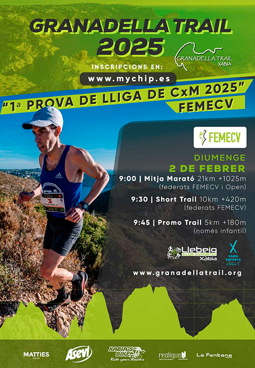 Trail Granadella, 1 prueba Campeonato de Liga  de CXM, FEMECV 2025