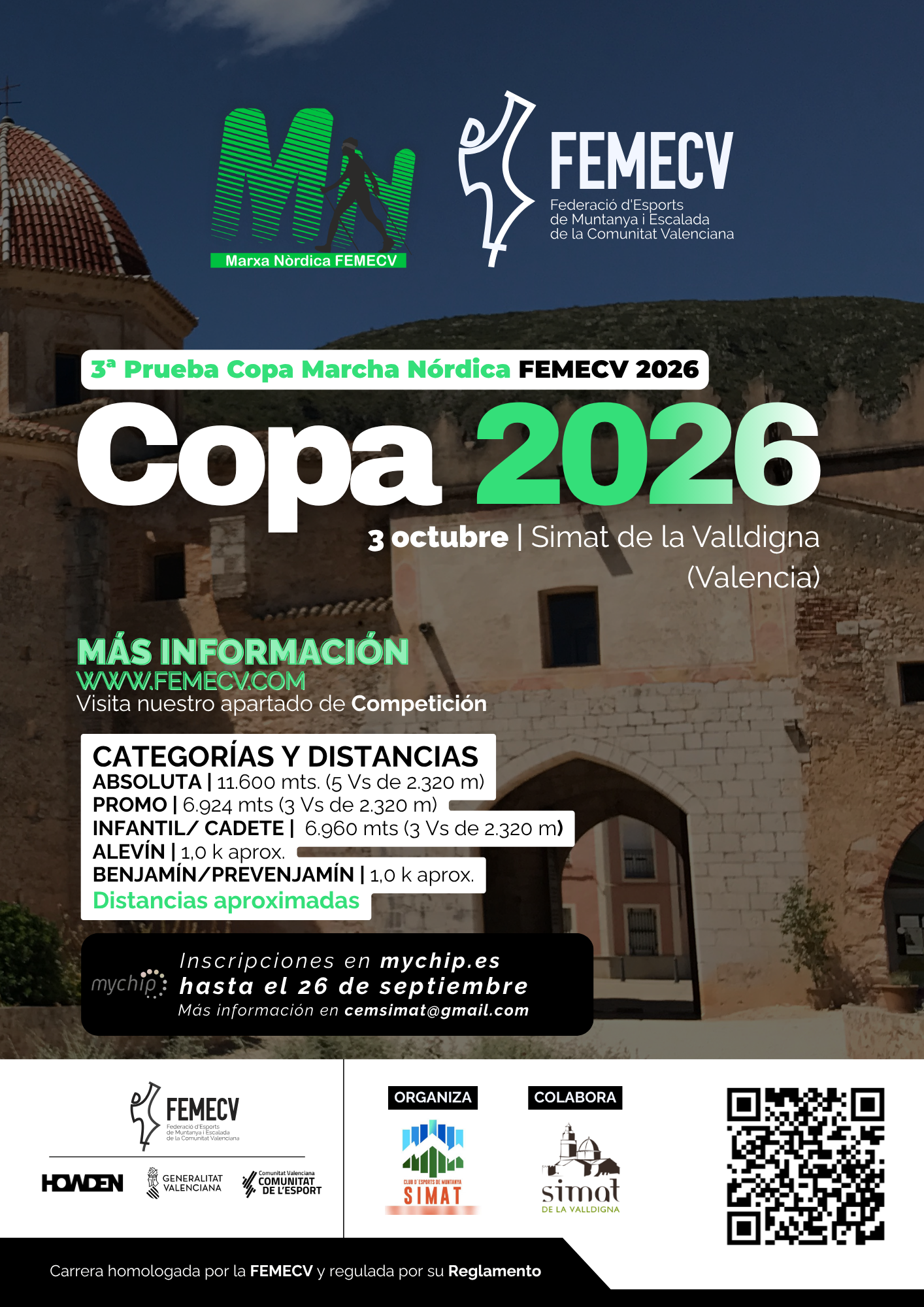 3ª Prueba de Copa FEMECV 2026, Simat de la Valldigna