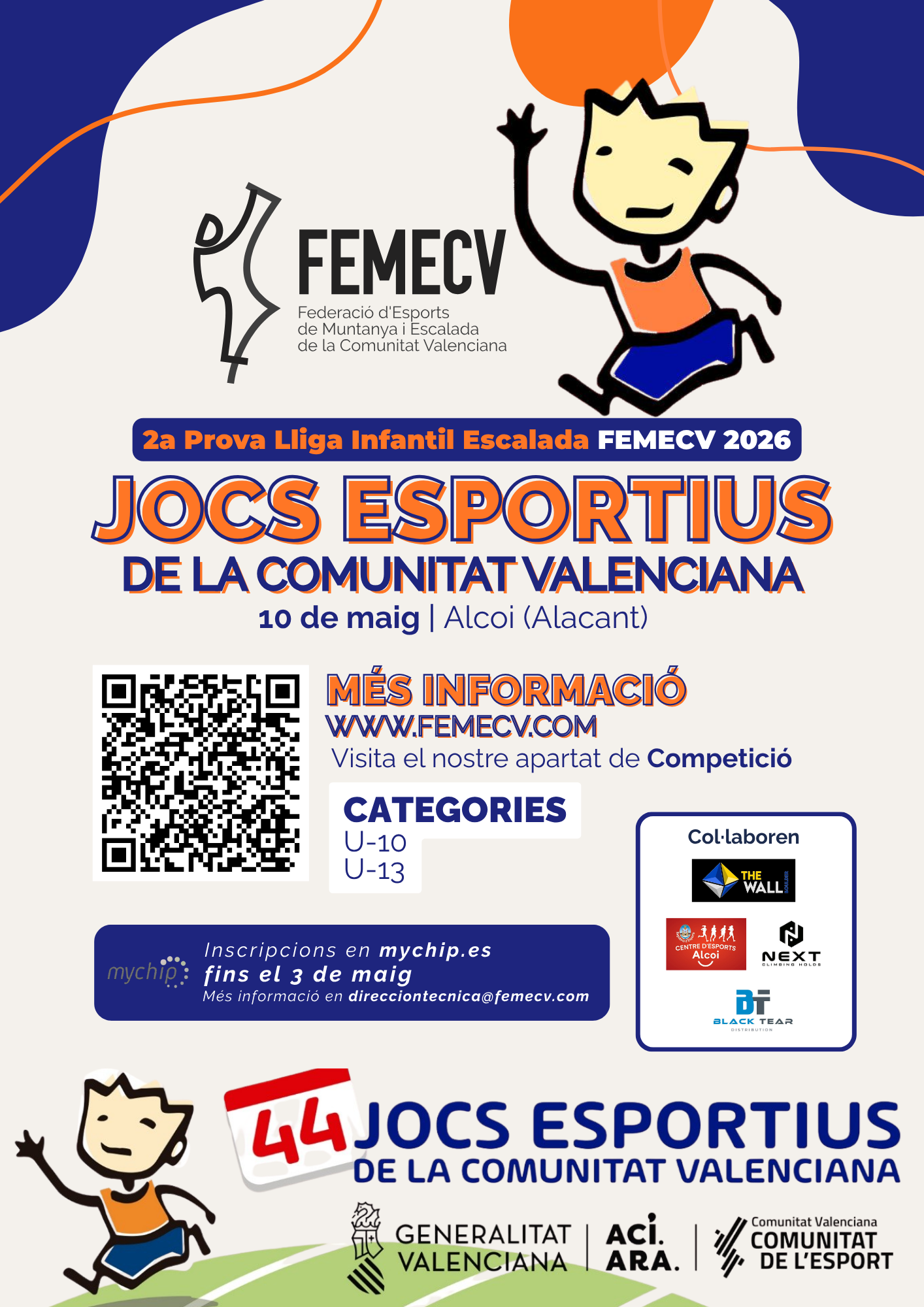 2ª Prueba de Liga Infantil de Escalada - Jocs Esportius FEMECV 2026