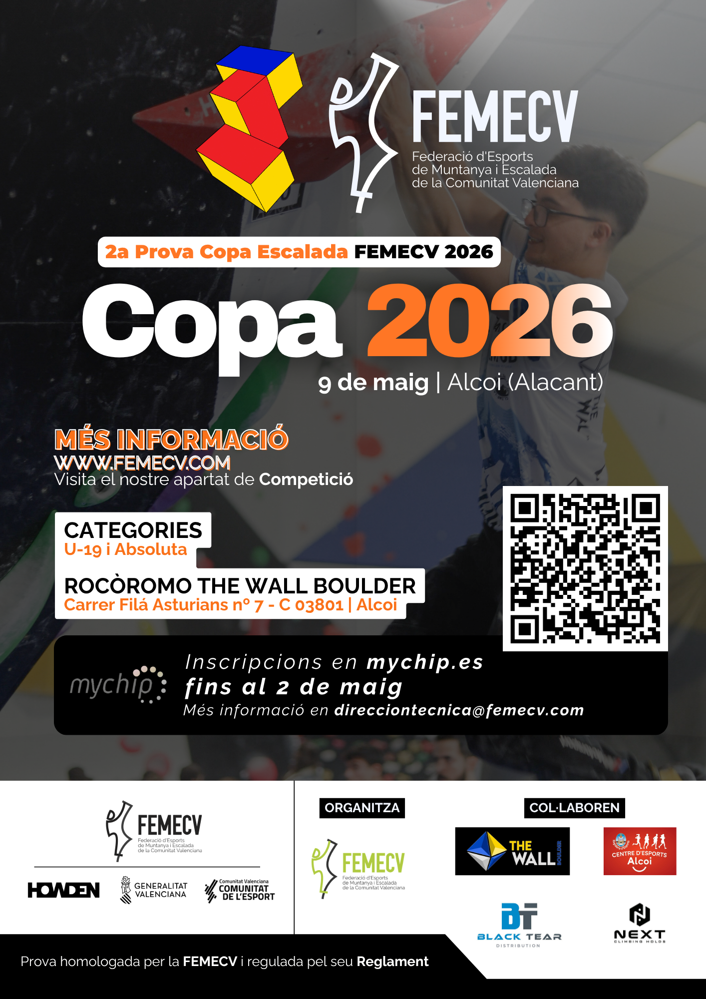 2ª Prueba de Copa de Escalada en Bloque FEMECV 2026