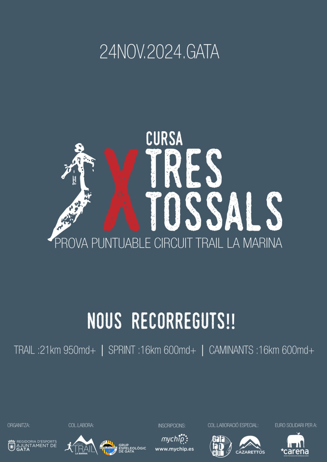 X TRAIL TRES TOSSALS, GATA DE GORGOS, CTM 24/25