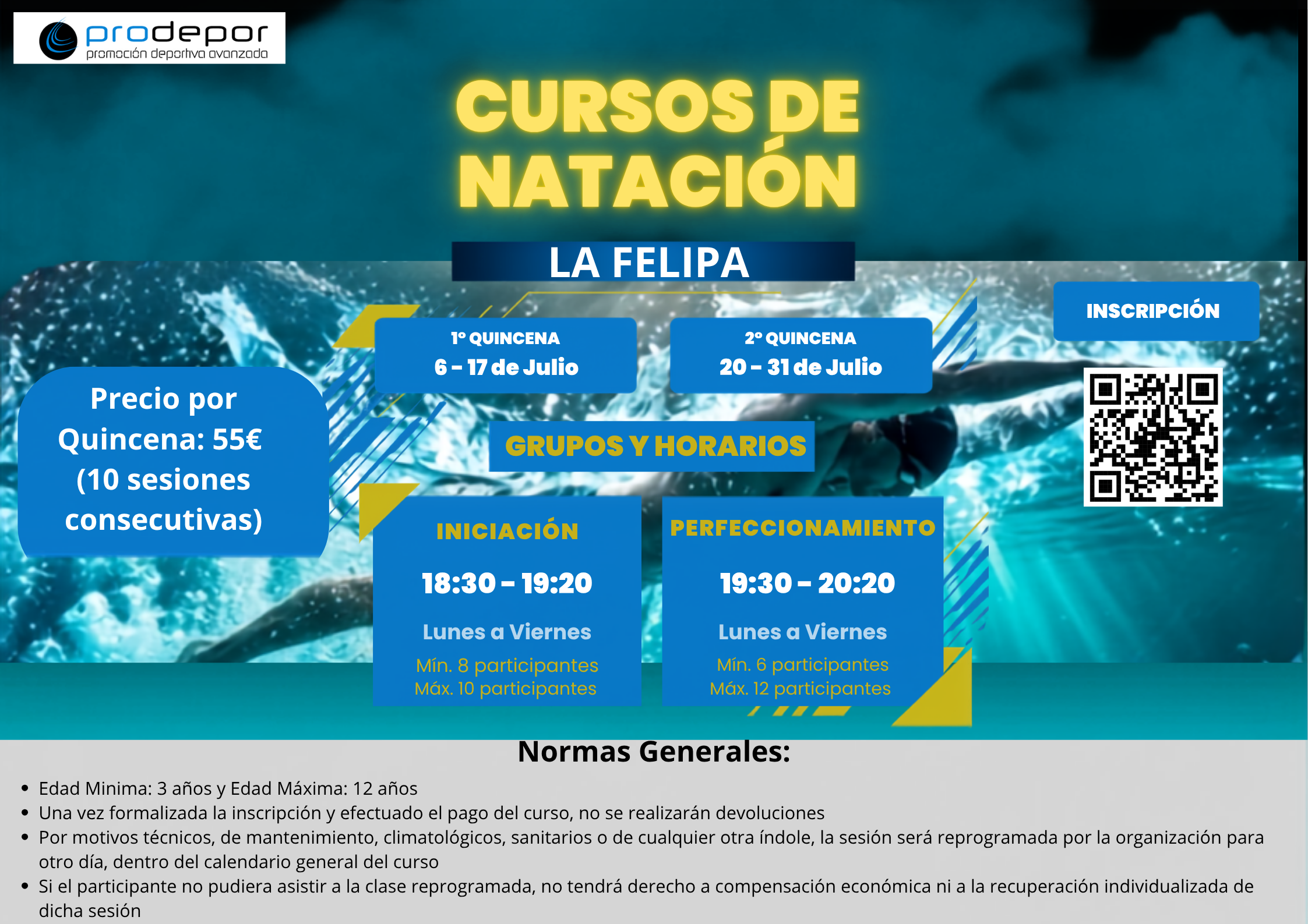 CURSOS DE NATACION VILLAR DE CHINCHILLA 
