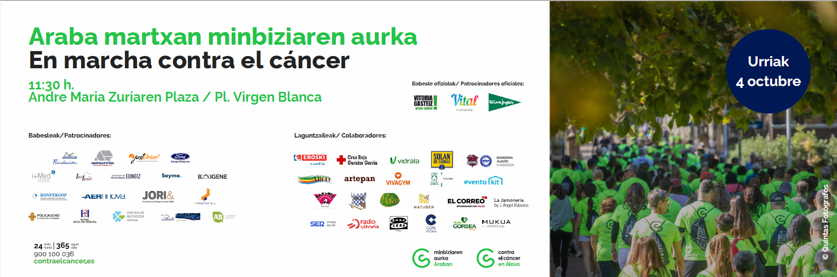 Marcha Contra el Cáncer Vitoria-Gasteiz 2026