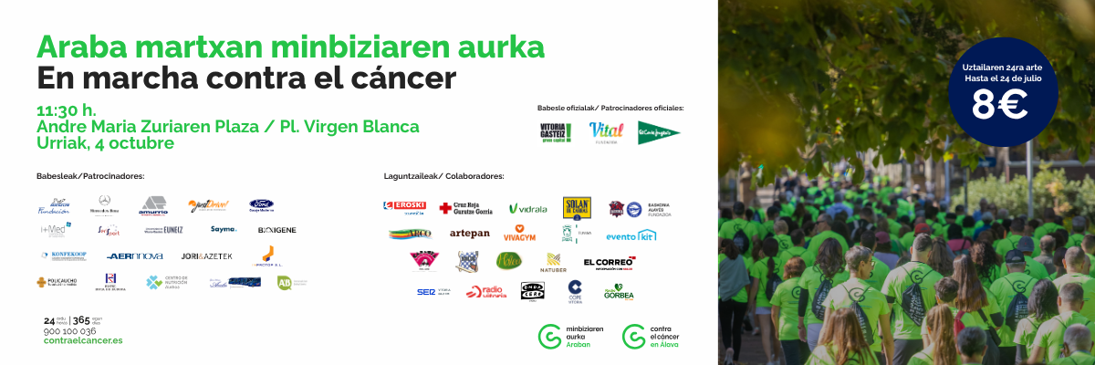 Marcha Contra el Cáncer Vitoria-Gasteiz 2026