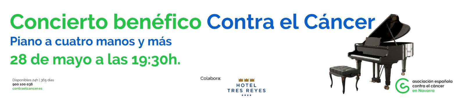 Concierto benéfico contra el cáncer: Piano a cuatro manos y más