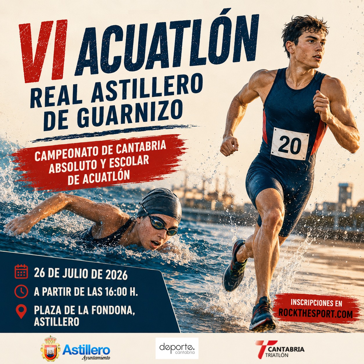 VI ACUATLÓN REAL ASTILLERO DE GUARNIZO- CPTO. DE CANTABRIA DE ACUATLÓN