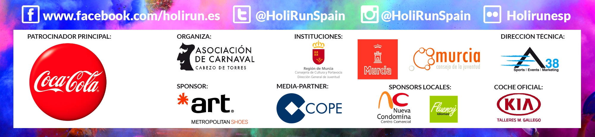 Holi Run MURCIA 2nd EDITION 31/01/2016